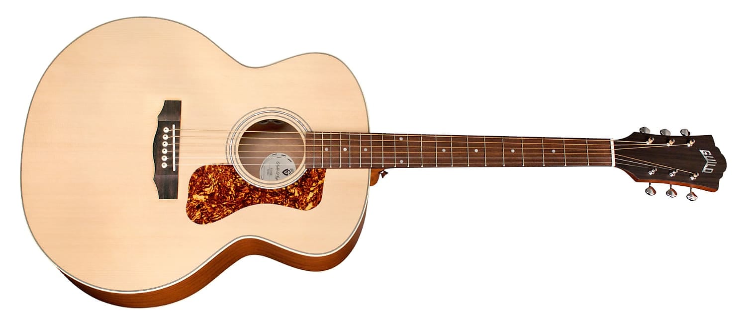 Guild F-240E Jumbo Acoustic Guitar - Natural Satin