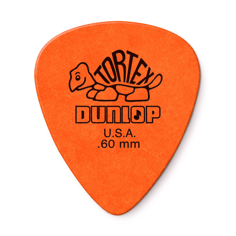 Dunlop 418P.60mm Tortex Standard .60mm Orange Guitar Picks 12-Pack