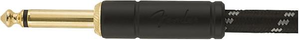 Fender Deluxe Series Instruments Cable, Straight/Straight, 5', Black Tweed