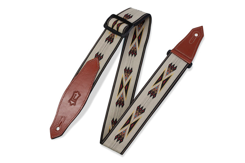 Levy's MSSN80-TAN 2in Poly/Jacquard Guitar Strap