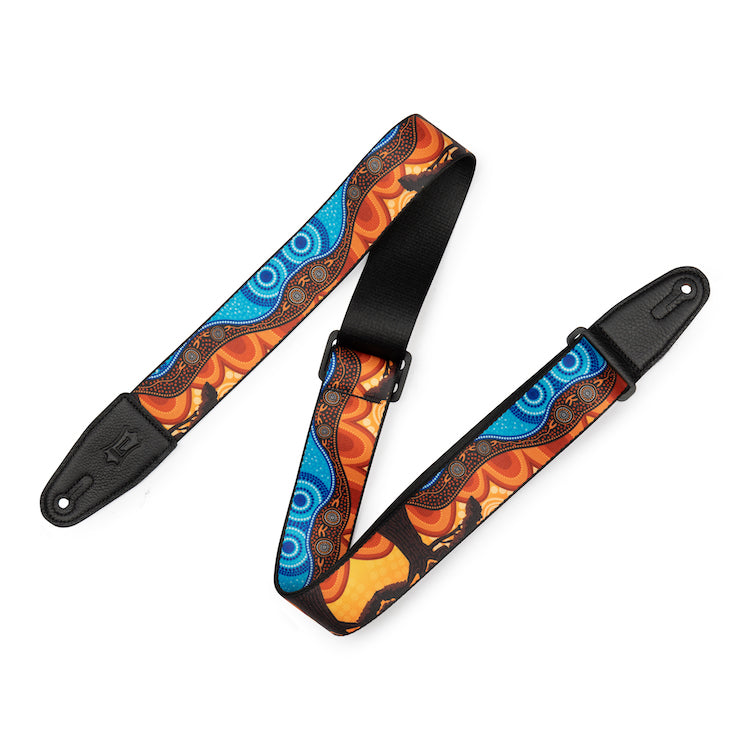 Levy's 2" Poly Down Under Series Guitar Strap - Landscape Design