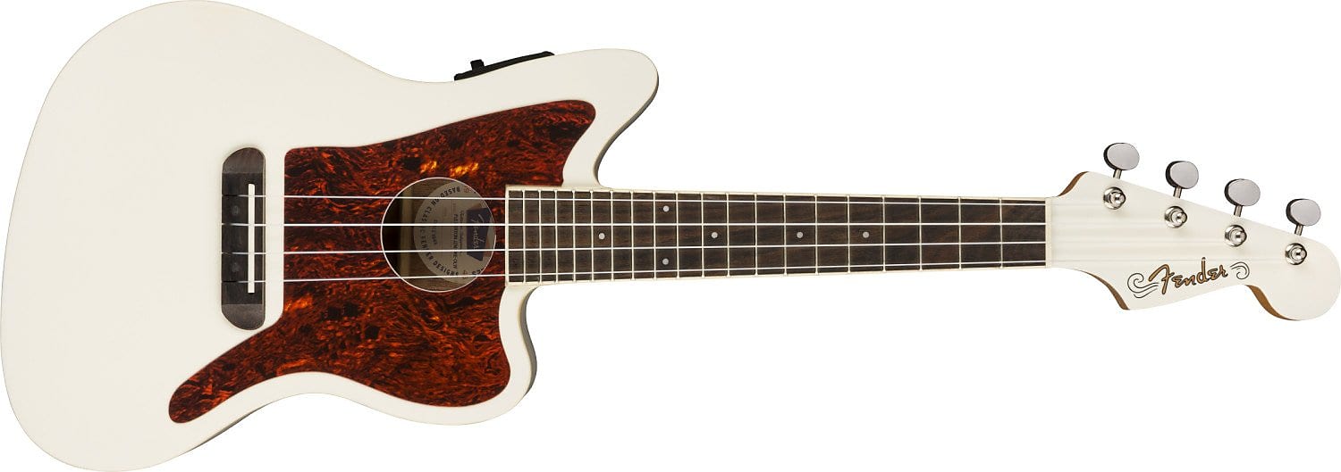 Fender Fullerton Jazzmaster Uke, Olympic White