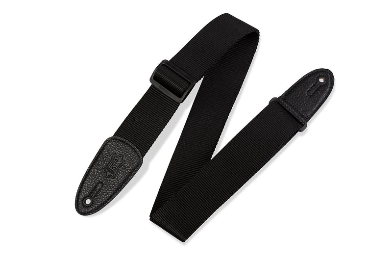 Levy's M8-XL-BLK 2in Soft-hand Polypropylene Guitar Strap - Extra Long
