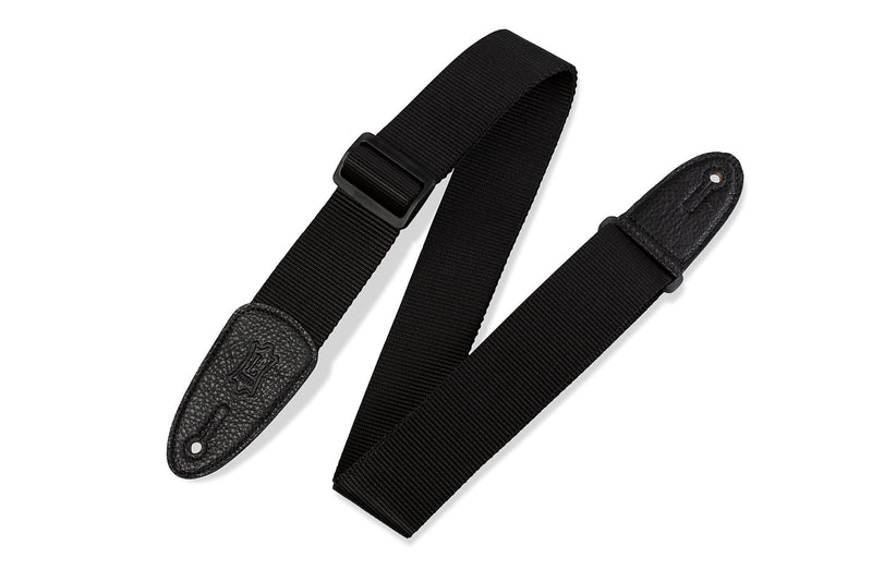 Levy's M8-BLK 2in Soft-hand Polypropylene Guitar Strap