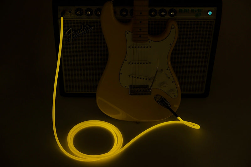 Fender Professional Glow in the Dark Cable, Orange, 10'