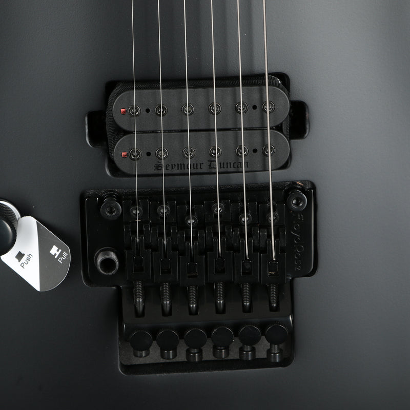 ESP LTD EC-FR Black Metal Series Lefty Electric Guitar - Black Satin