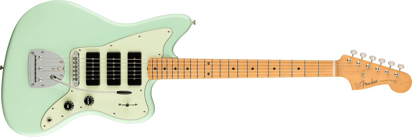 Fender Noventa Jazzmaster, Maple Fingerboard, Surf Green