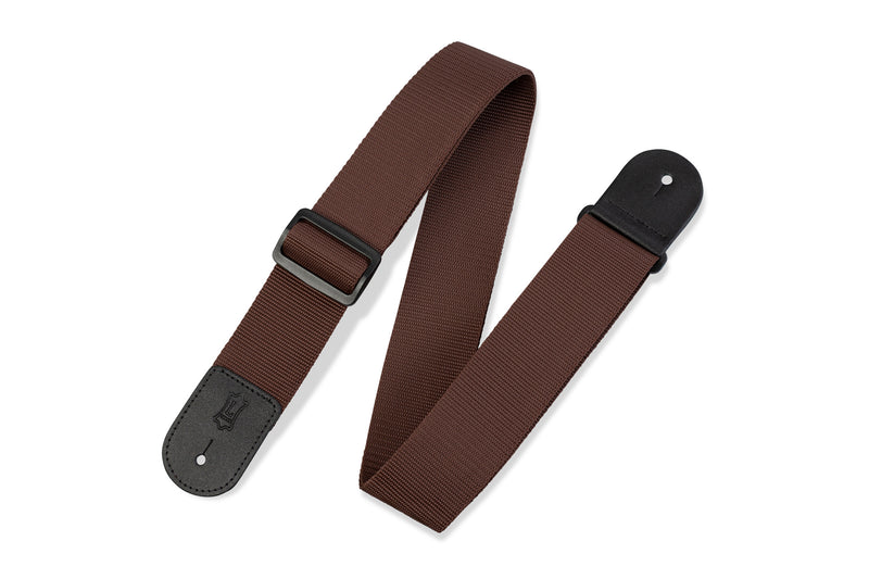Levy's M8POLY-BRN 2" Polypropylene Guitar Strap - Brown