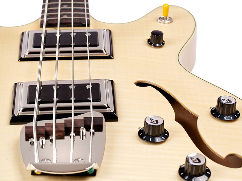 Guild Starfire Bass II Flamed Maple Guitar - Natural