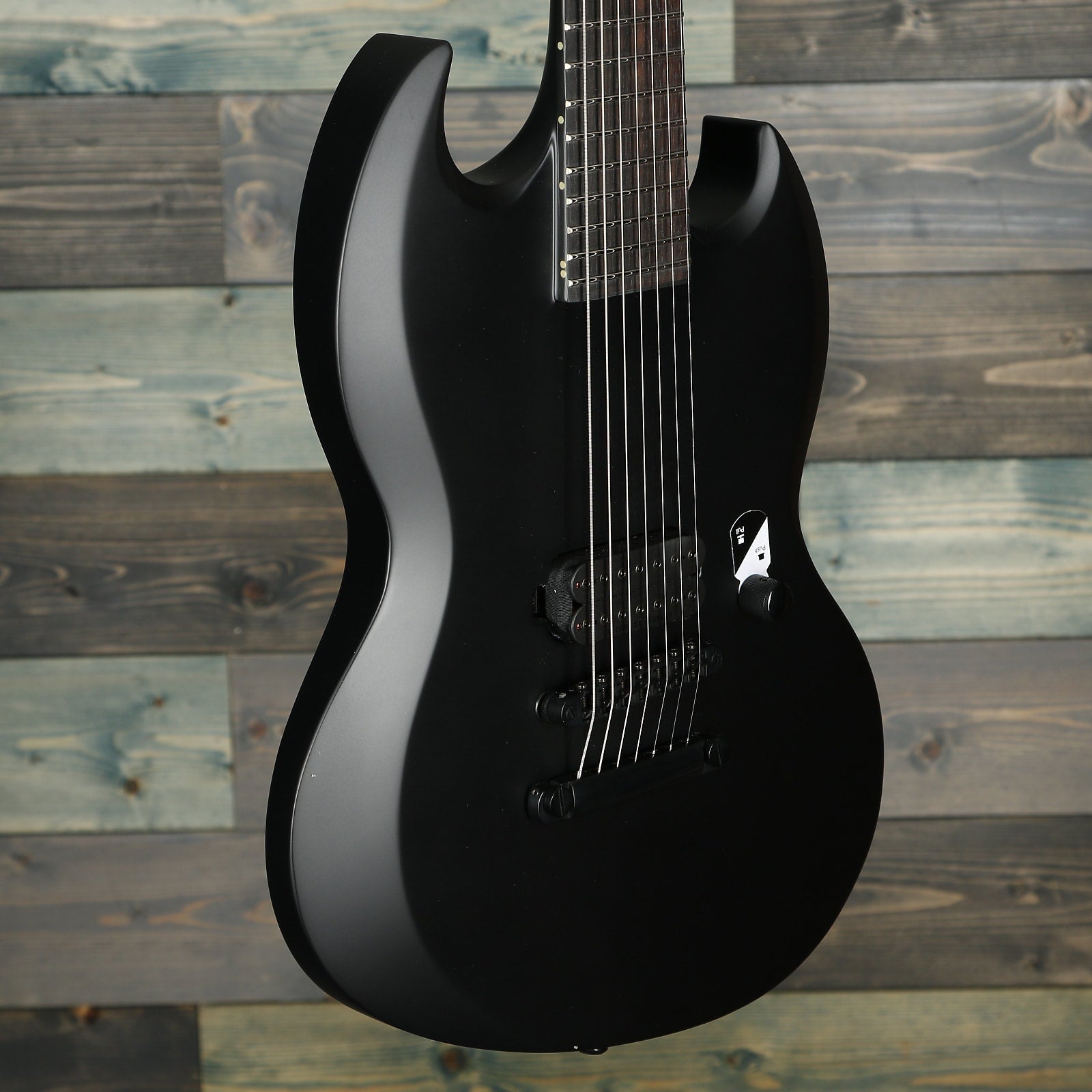 ESP LTD Viper-7 Baritone Black Metal - Black Satin