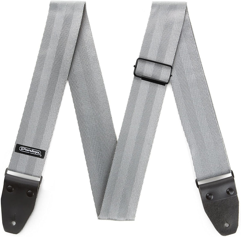 Dunlop Deluxe Seatbelt Grey Strap