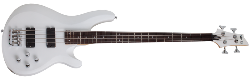Schecter 584 C-4 Deluxe Bass Guitar - Satin White