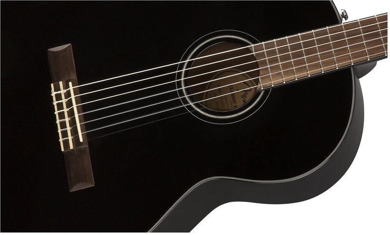 Fender CN-60S Nylon, Walnut Fingerboard, Black