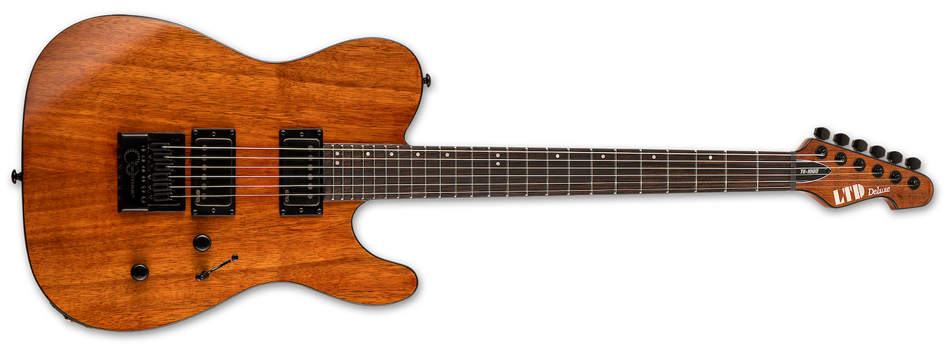 ESP LTD TE-1000 EverTune Koa Guitar - Natural Gloss