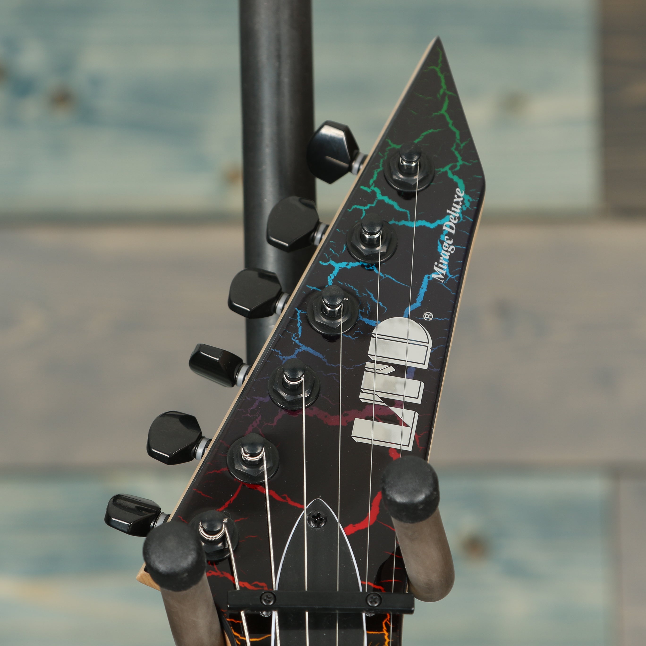 ESP LTD Mirage Deluxe '87 Electric Guitar - Rainbow Crackle