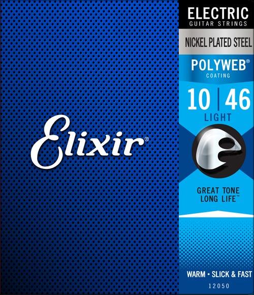 Elixir Strings 12050 Electric Nickel Plated Steel w/POLYWEB Coating, Light