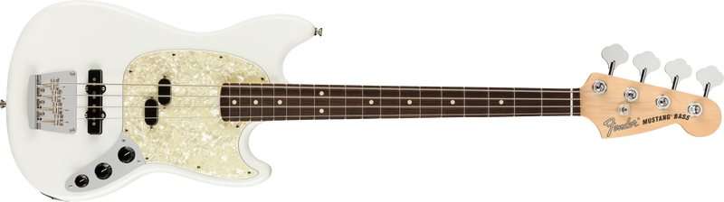 Fender American Performer Mustang Bass, Rosewood Fingerboard, Arctic White