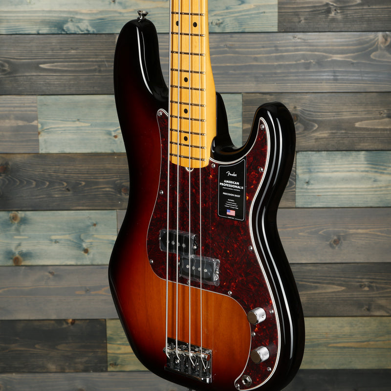 Fender American Professional II Precision Bass, Maple FB, 3-Color Sunburst