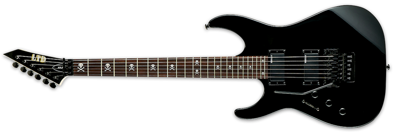 ESP LTD KH-202 Kirk Hammett Electric Guitar Lefty - Black