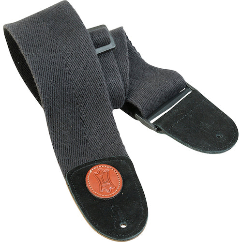 Levy's 3" Wide Cotton Bass Guitar Strap - Black