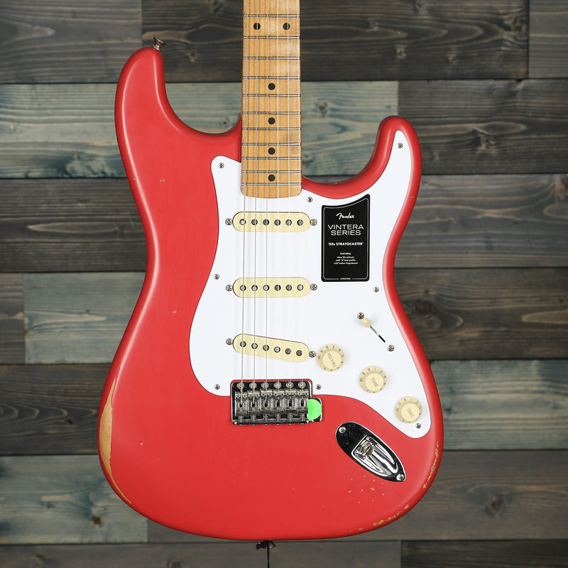 Fender Vintera Road Worn '50s Stratocaster, Maple Fingerboard, Fiesta Red