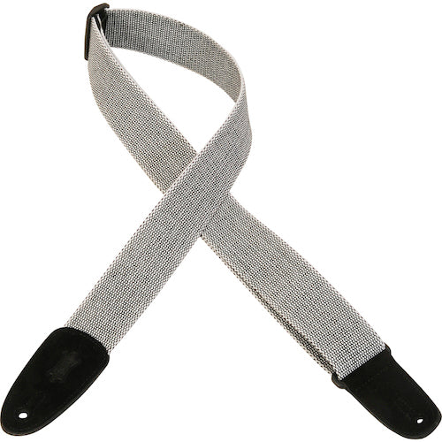 Levy's 2" Wide Tweed Guitar Strap - White