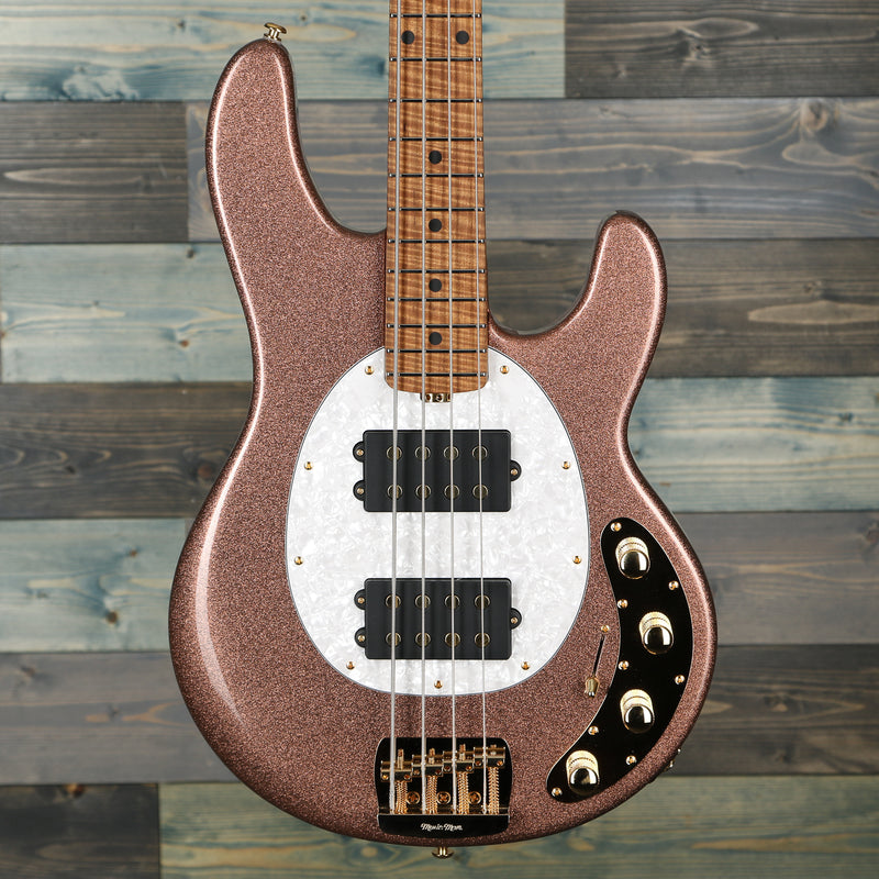 Ernie Ball Music Man BFR Stingray HH - Pink Champagne Sparkle