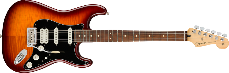 Fender Player Stratocaster® HSS Plus Top, Pau Ferro Fingerboard, Tobacco Sunburst