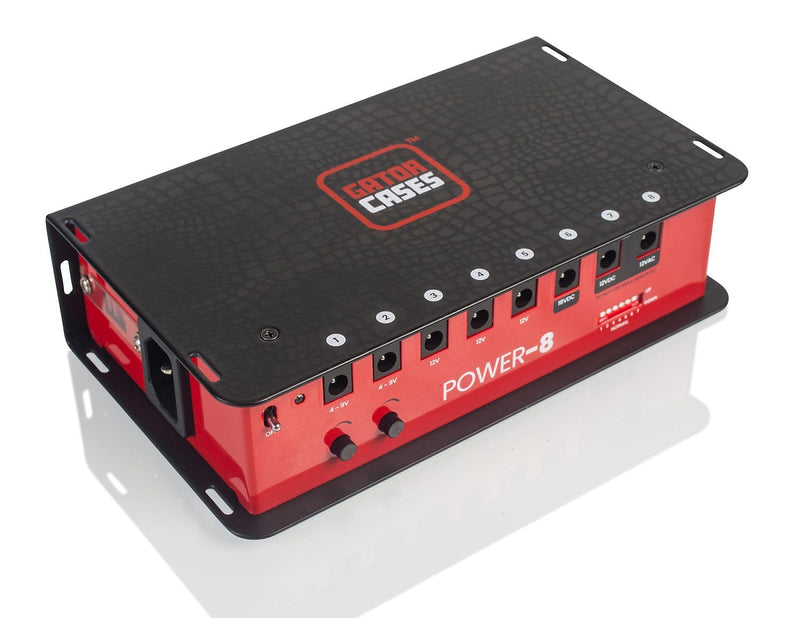 Gator Cases Pedal Board Power Supply - 8 Isolated Outputs