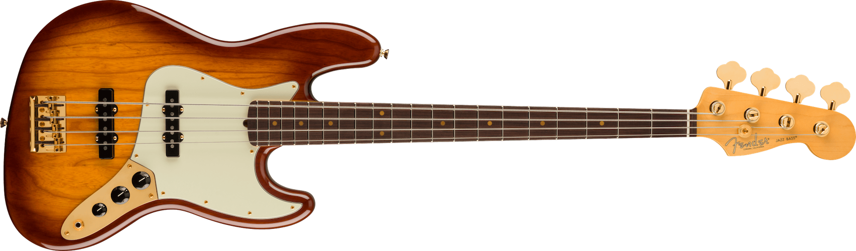 Fender 75th Anniversary Commemorative Jazz Bass, 2-Color Bourbon Burst