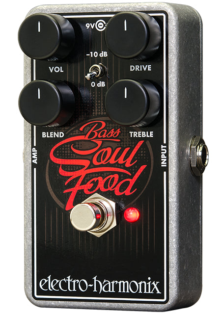 Electro-Harmonix BASS SOUL FOOD Transparent Overdrive, 9.6DC-200 PSU included