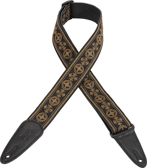 Levy's 2" Jacquard Guitar Strap - Brown/Black