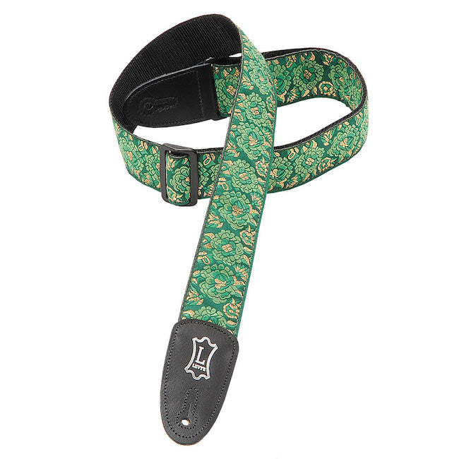 Levy's M8AS-GRN 2" Asian Design Green Guitar Strap