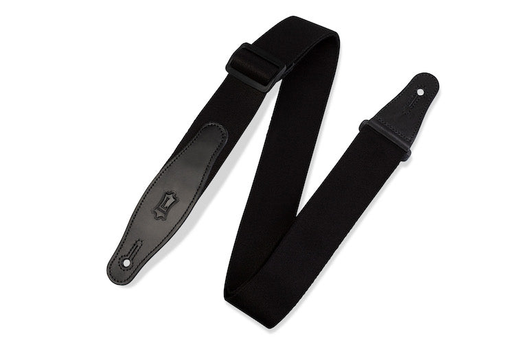 Levy's 2" Wide Rayon Guitar Strap - Black