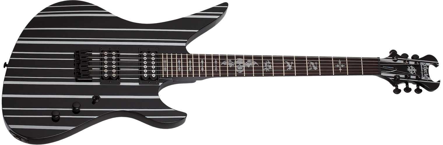 Schecter 1748 Synyster Standard HT Gloss Black w/Silver Pin Stripes