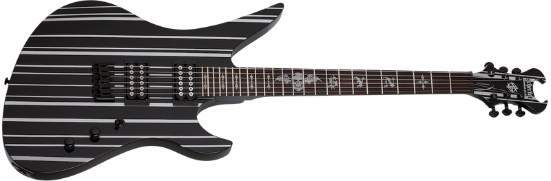 Schecter 1748 Synyster Standard HT Gloss Black w/Silver Pin Stripes