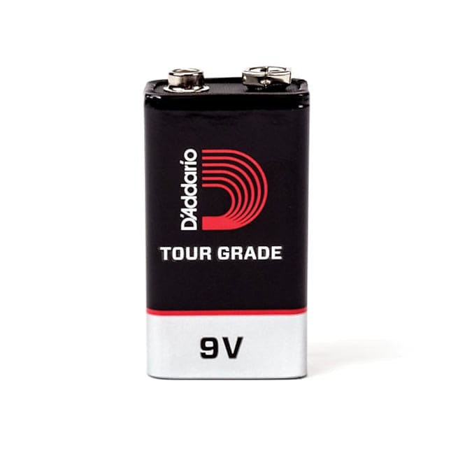 D'Addario Tour-Grade 9v Battery, 2 pack