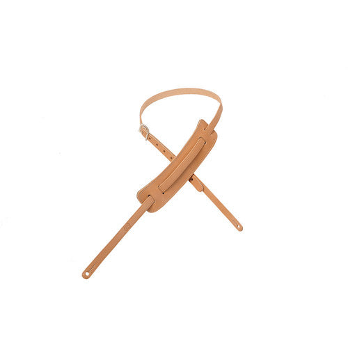 Levy's 5/8" Wide Veg-tan Leather Guitar Strap - Natural